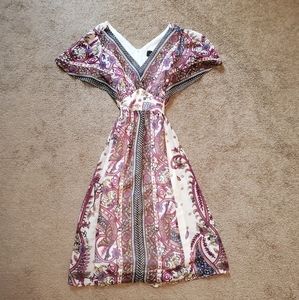 Barbara Moss Fluttery Printed Vintage Style Dress